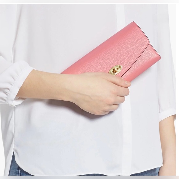 Mulberry Darley Classic Leather Wallet Geranium Pink - Picture 2 of 8